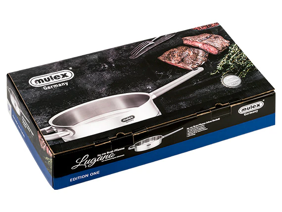 Mulex - Lugano Premium Edelstahl Bratpfanne 24cm - Image 3