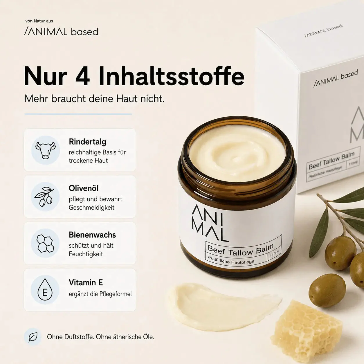 Beef Tallow Balm - Rindertalg Hautpflege - 110ml - Image 4