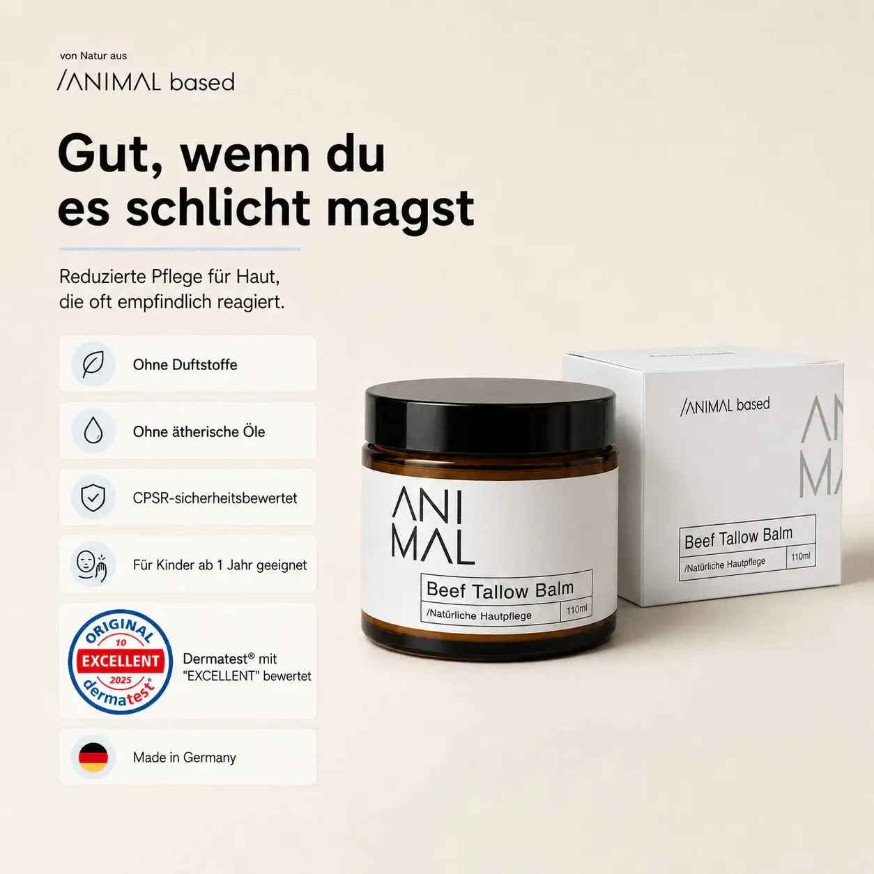 Beef Tallow Balm - Rindertalg Hautpflege - 110ml - Image 5