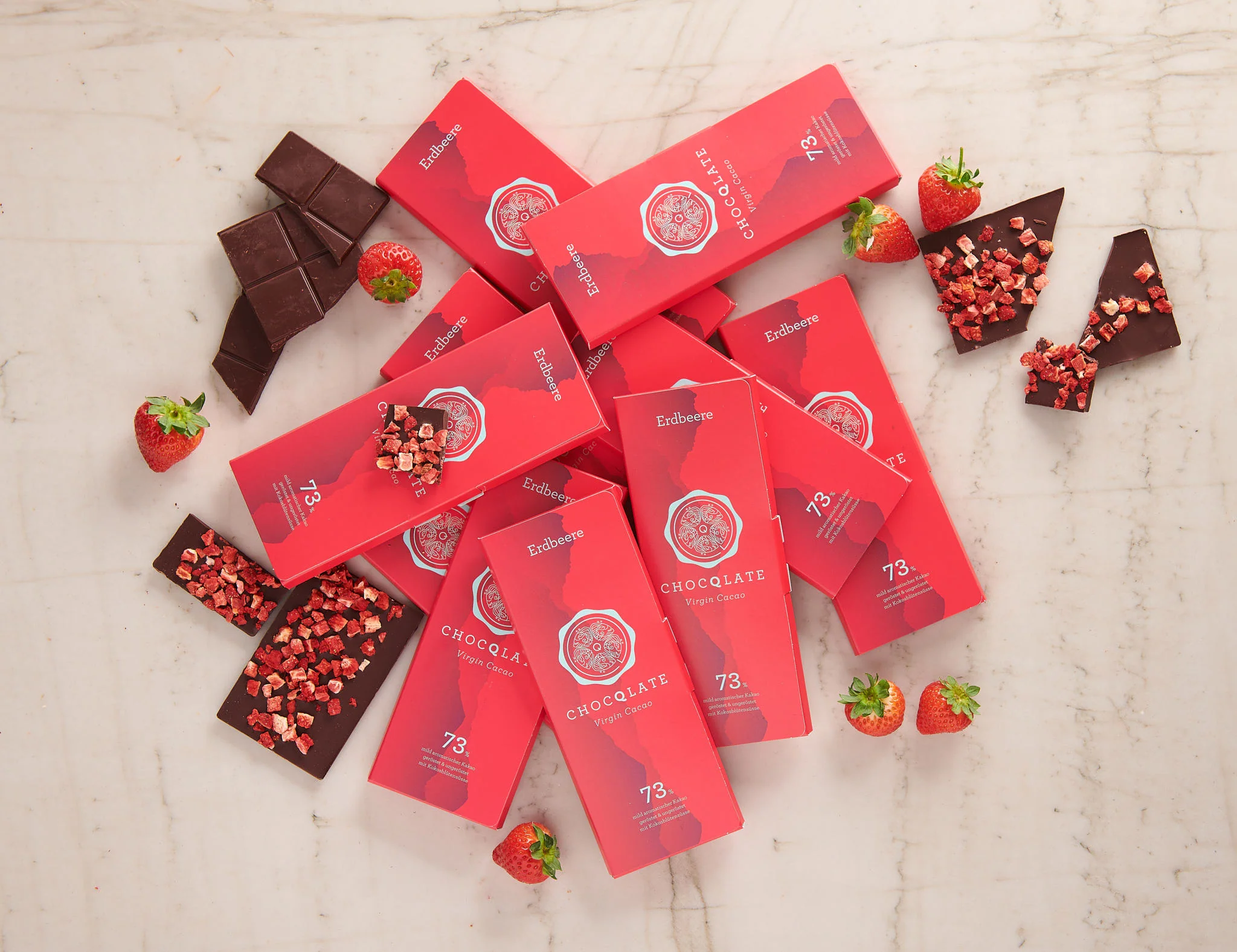 BIO CHOCQLATE - ERDBEERE 10er Set