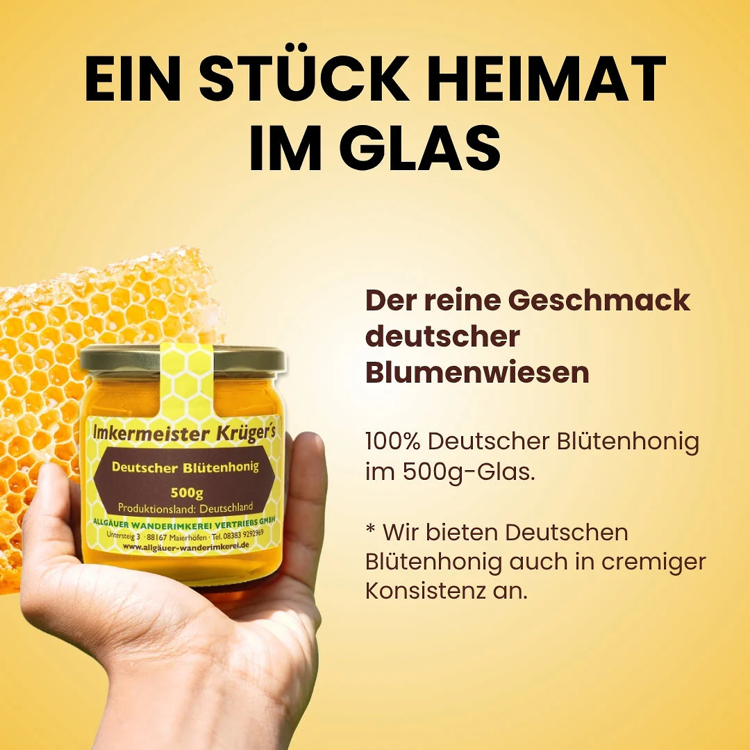 Deutscher Blütenhonig 500g - Image 4