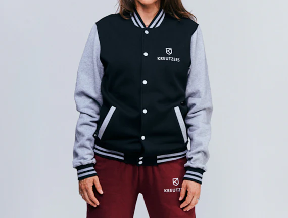 Die Schmiede - KREUTZERS Basic College Jacket Girls (black heather grey)