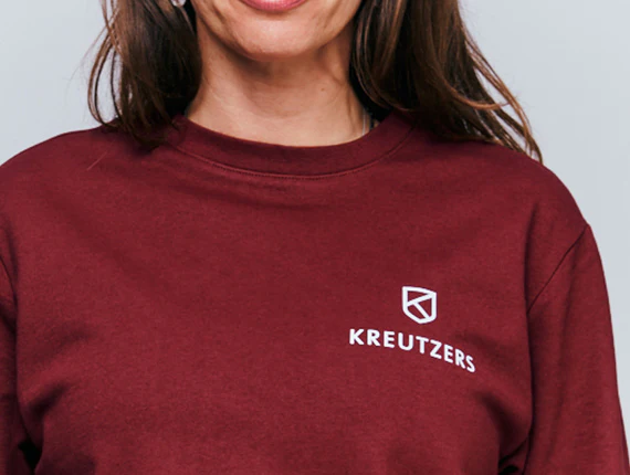 Die Schmiede - KREUTZERS Basic Crewneck Girls (burgundy) - Image 2