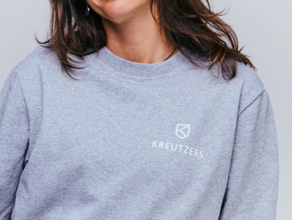 Die Schmiede - KREUTZERS Basic Crewneck Girls (heather grey) - Image 2