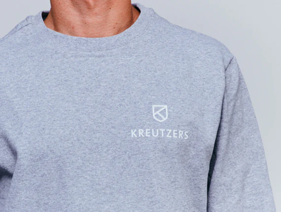 Die Schmiede - KREUTZERS Basic Crewneck Men (heather grey) - Image 2