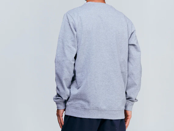 Die Schmiede - KREUTZERS Basic Crewneck Men (heather grey) - Image 3