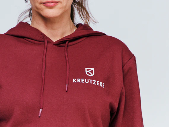 Die Schmiede - KREUTZERS Basic Hoodie Girls (burgundy) - Image 2