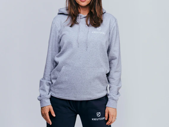 Die Schmiede - KREUTZERS Basic Hoodie Girls (heather grey)