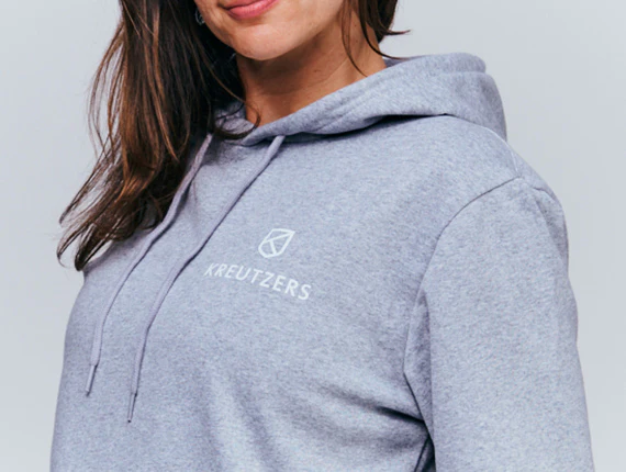 Die Schmiede - KREUTZERS Basic Hoodie Girls (heather grey) - Image 2