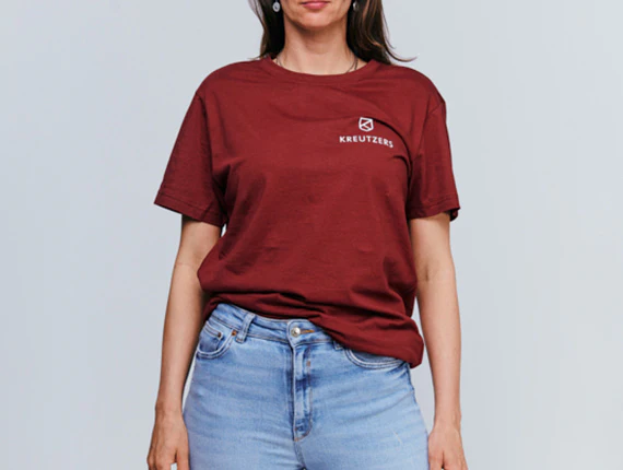 Die Schmiede - KREUTZERS Basic Round Neck T-Shirt Girls (burgundy)