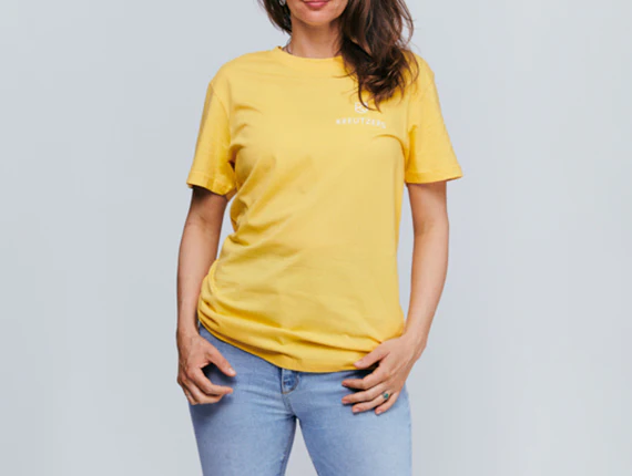 Die Schmiede - KREUTZERS Basic Round Neck T-Shirt Girls (taxi yellow)