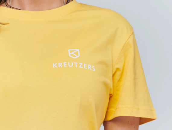 Die Schmiede - KREUTZERS Basic Round Neck T-Shirt Girls (taxi yellow) - Image 2