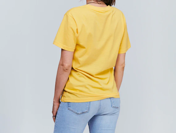 Die Schmiede - KREUTZERS Basic Round Neck T-Shirt Girls (taxi yellow) - Image 3