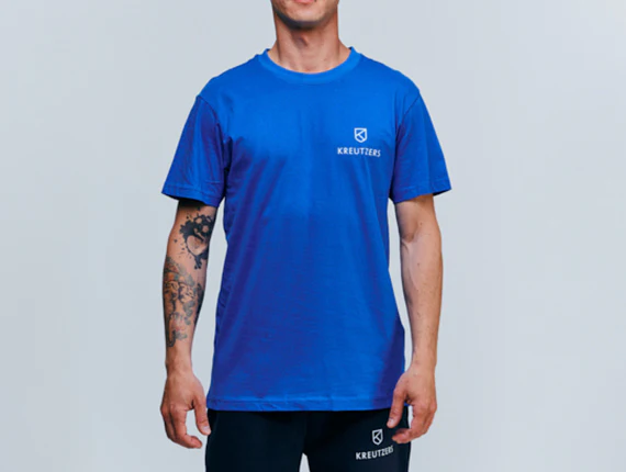 Die Schmiede - KREUTZERS Basic Round Neck T-Shirt Men (cobalt blue)
