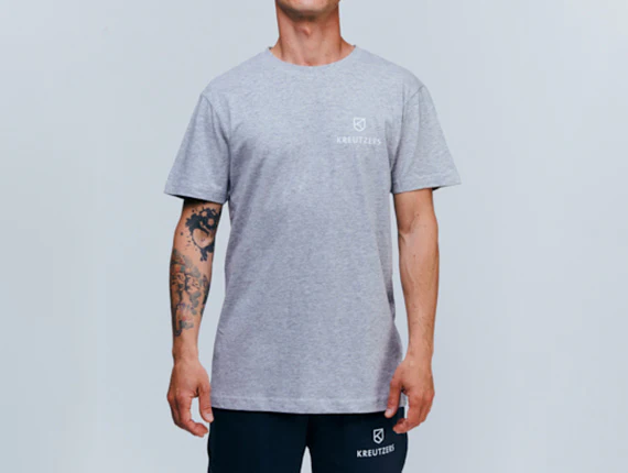 Die Schmiede - KREUTZERS Basic Round Neck T-Shirt Men (heather grey)