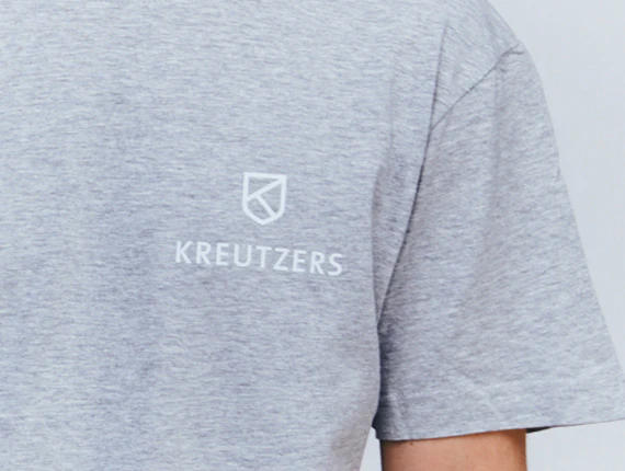 Die Schmiede - KREUTZERS Basic Round Neck T-Shirt Men (heather grey) - Image 2