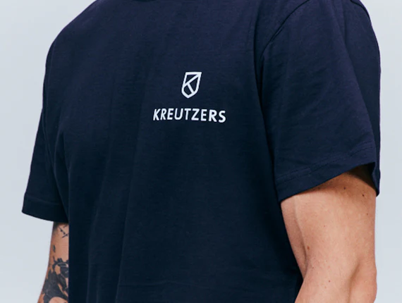 Die Schmiede - KREUTZERS Basic Round Neck T-Shirt men (navy) - Image 2