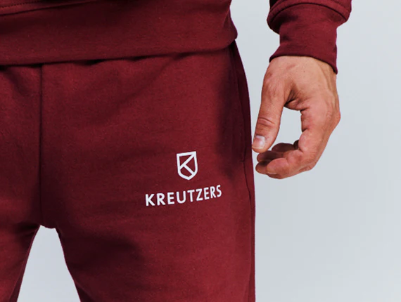 Die Schmiede - KREUTZERS Basic Sweat Pants Men (burgundy) - Image 2