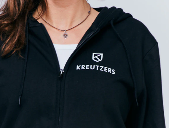 Die Schmiede - KREUTZERS Basic Zip Hoodie Girls (black) - Image 2