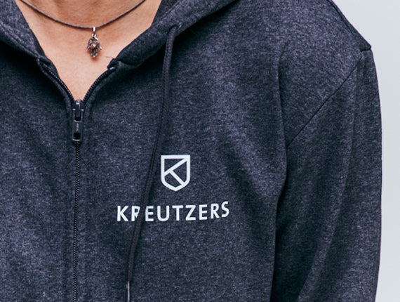 Die Schmiede - KREUTZERS Basic Zip Hoodie Girls (charcoal) - Image 3
