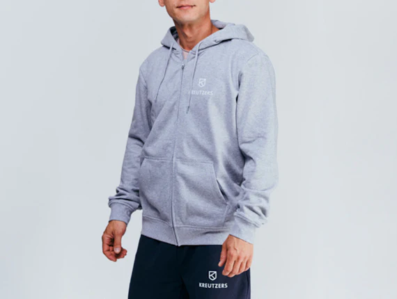 Die Schmiede - KREUTZERS Basic Zip Hoodie Men (heather grey)