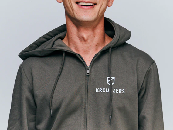Die Schmiede - KREUTZERS Basic Zip Hoodie Men (olive) - Image 2