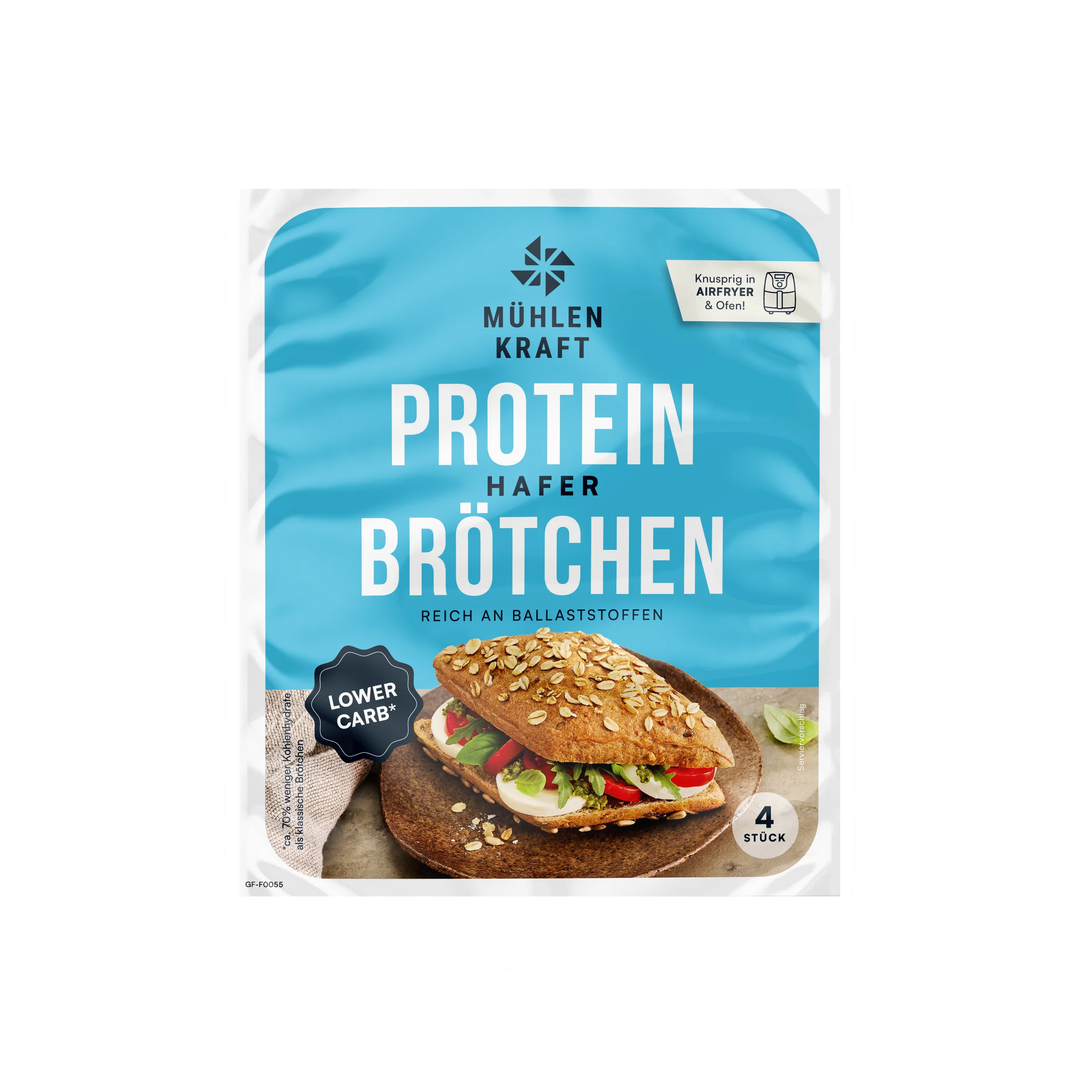 Mühlenkraft Protein Hafer Brötchen