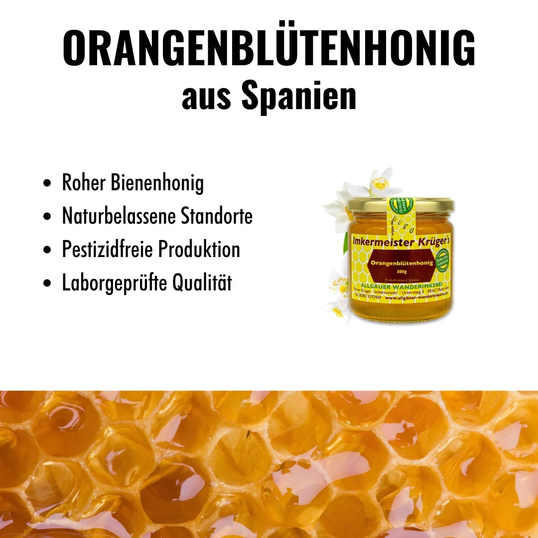 Orangenblütenhonig 500g - Image 3