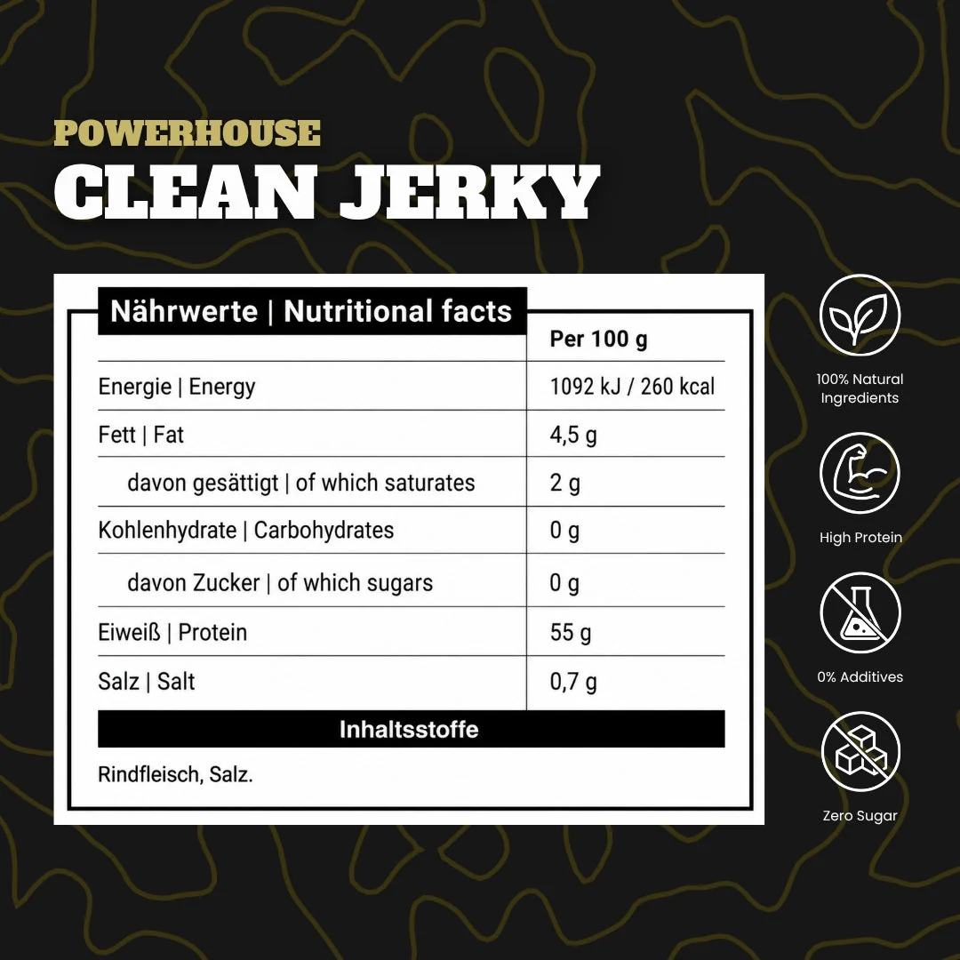 Powerhouse Clean Jerky - SIMPLY SALTED - Image 5