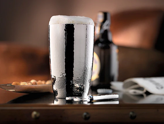 Robbe & Berking - BIER- & LONGDRINKBECHER Martelé - versilbert - Image 2