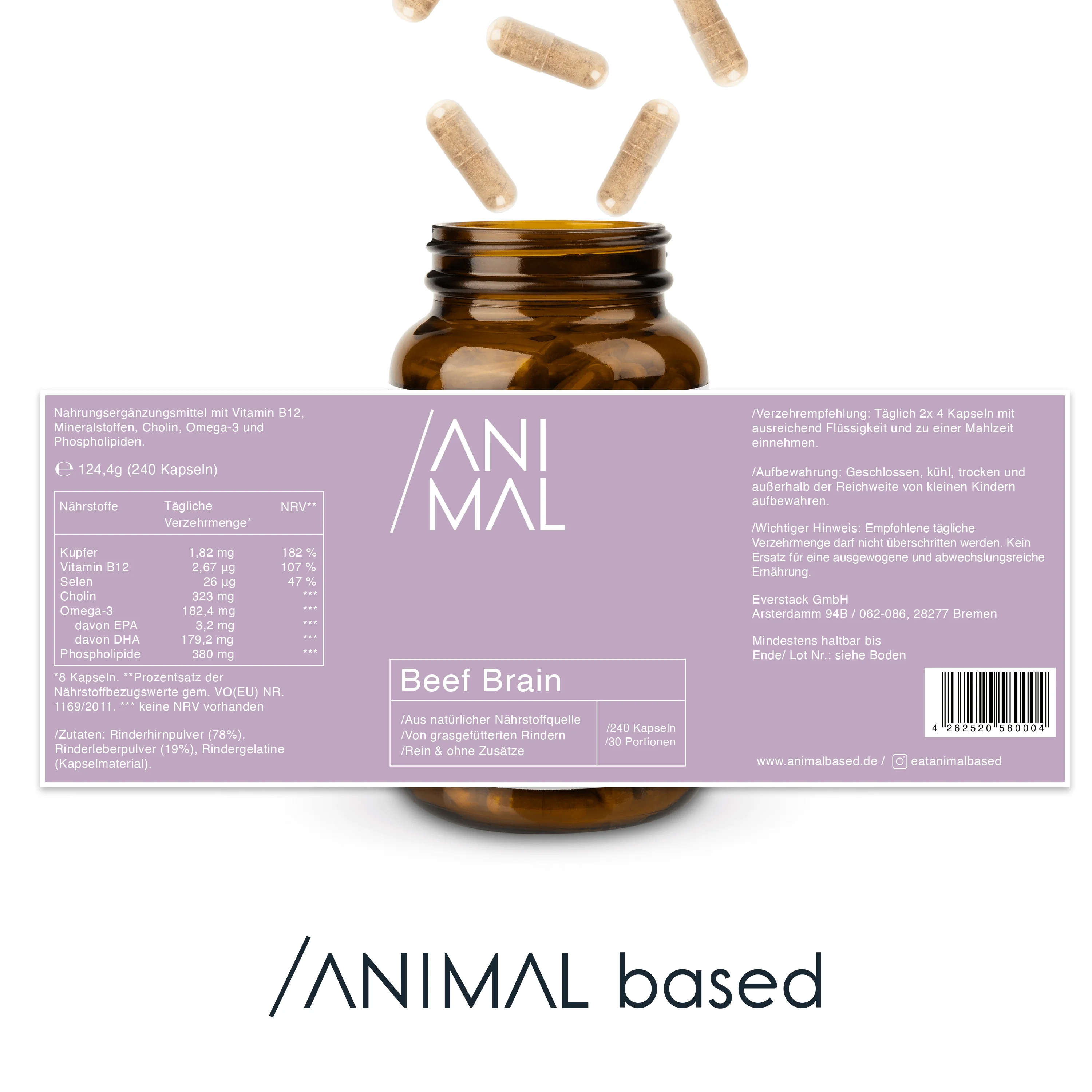 Rinderhirn Kapseln - Grass Fed Beef Brain - Image 6